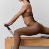 High-Waist Airlift Legging – solkysset brun