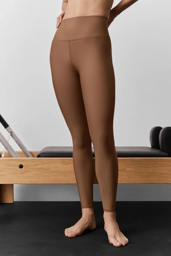 High-Waist Airlift Legging – solkysset brun
