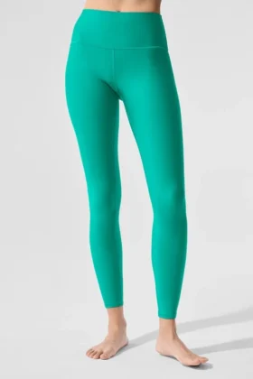 High-Waist Airlift Legging – Spruce Green
