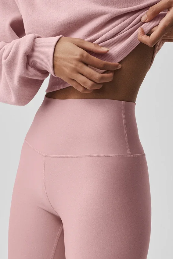 High-Waist Airlift Legging – Vintage Pink