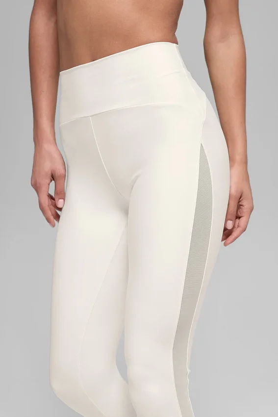 High-Waist Airlift Mesh Infatuation Tights – Ivory
