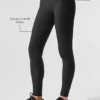 High-Waist Airlift Sleek Legging – svart