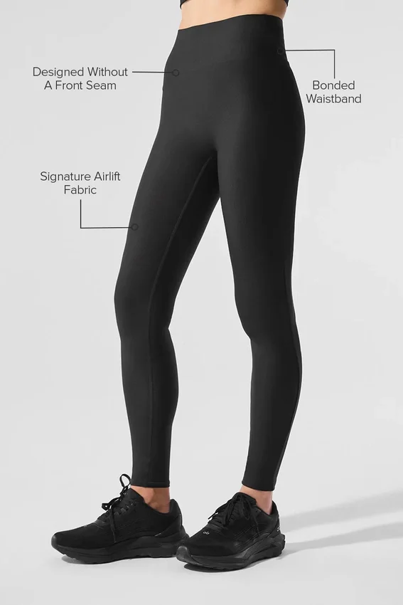 High-Waist Airlift Sleek Legging – svart