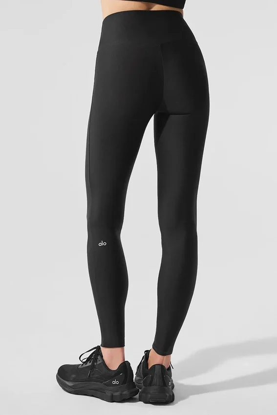High-Waist Airlift Sleek Legging – svart