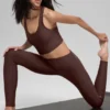 High-Waist Airlift Sleek Tight – Brownstone
