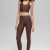 High-Waist Airlift Sleek Tight – Brownstone