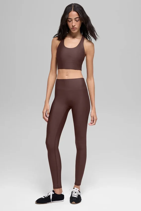High-Waist Airlift Sleek Tight – Brownstone