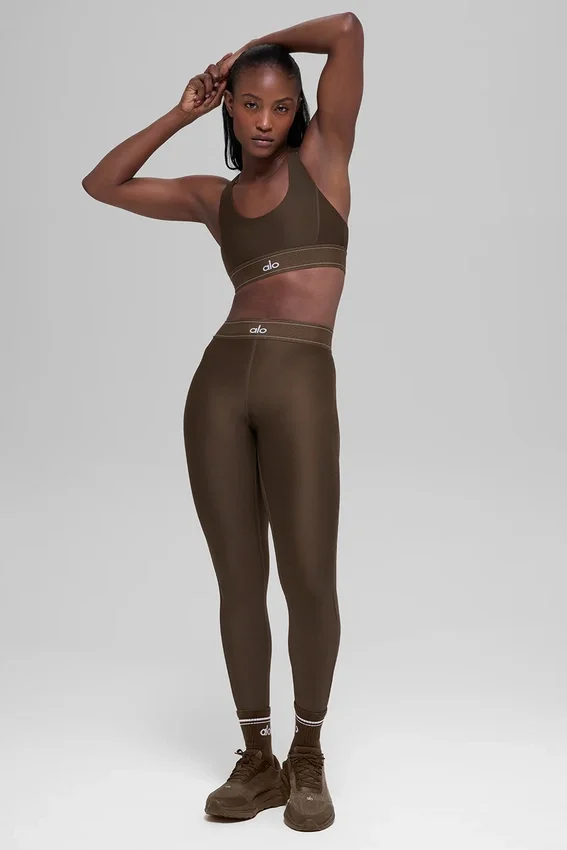 High-Waist Airlift Suit Up Tights – Espresso