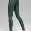 High-Waist Airlift Suit Up Tights – kløvergrønn/hvit