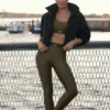 High-Waist Airlift Suit up Tights – Olive Tree/Olive Tree