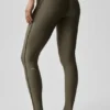 High-Waist Airlift Suit up Tights – Olive Tree/Olive Tree