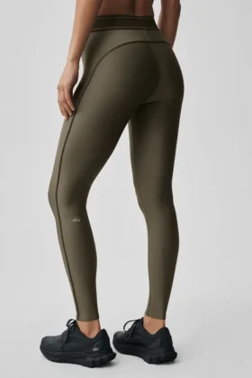 High-Waist Airlift Suit up Tights – Olive Tree/Olive Tree