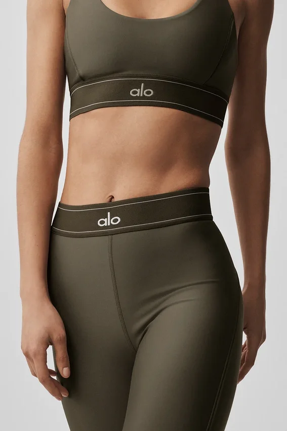 High-Waist Airlift Suit up Tights – Olive Tree/Olive Tree