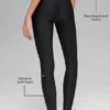 High-Waist Airlift Tights – svart/hvit
