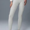 High-Waist Alosoft Lounge Tights – Athletic Heather Grey