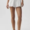 High-Waist Bomullsshorts «Real Deal» – hvit