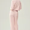 High-Waist Cashmere Bukser med rette ben i Northstar-modellen – Frosted Pink