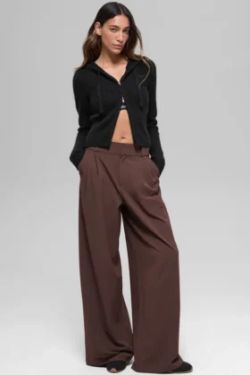 High-Waist Dreamscape-bukse (lang) – Brownstone
