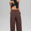 High-Waist Dreamscape-bukse (lang) – Brownstone