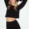 High-Waist Embrace Shorts i kashmir – svart