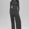 High-Waist Joggebukser – Anthracite