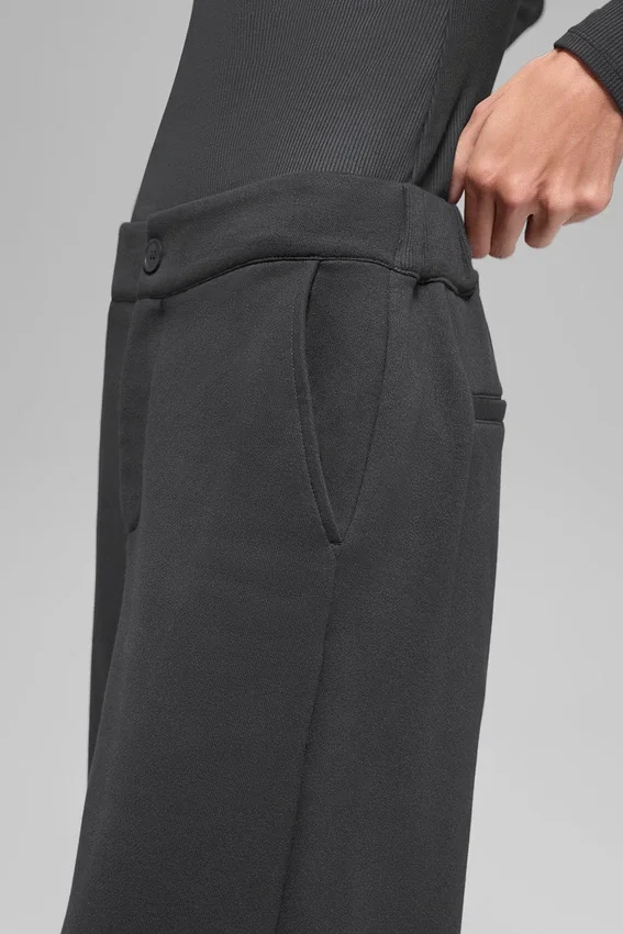 High-Waist Joggebukser – Anthracite