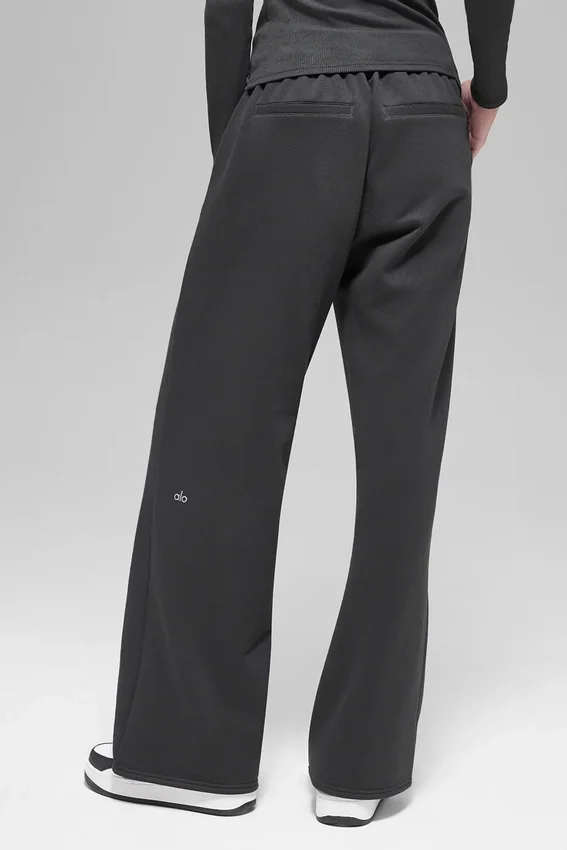 High-Waist Joggebukser – Anthracite