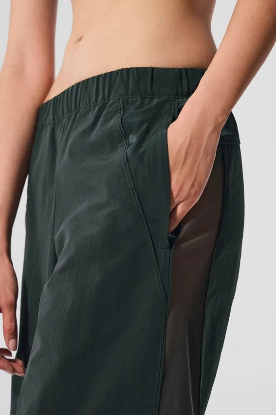 High-Waist Origin Track Pant – kullgrønn
