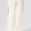 High-Waist Origin Wide Leg Track Bukser – elfenben