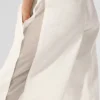 High-Waist Origin Wide Leg Track Bukser – elfenben
