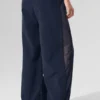 High-Waist Origin Wide Leg Track Bukser – marineblå/svart
