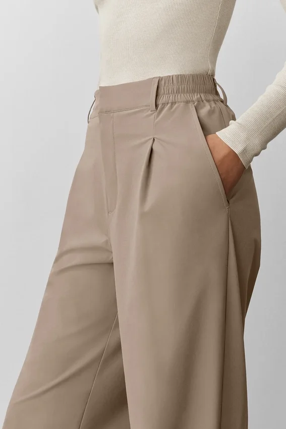 High-Waist Pursuit Trouser (Long) – Gravel