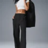 High-Waist Pursuit Trouser (Long) – svart