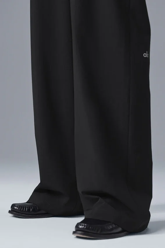 High-Waist Pursuit Trouser (Long) – svart