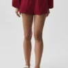 High-Waist-shorts i bomull med høy midje – Summer Romance Red