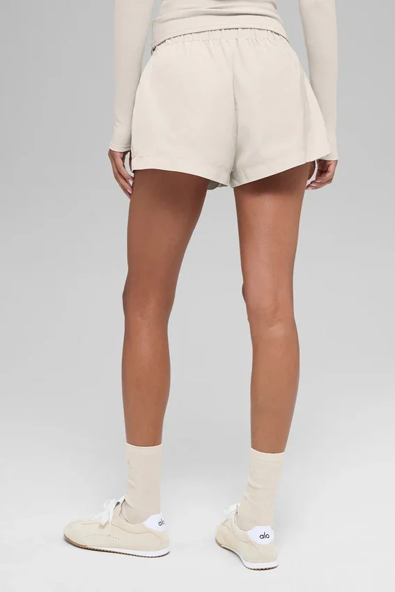 High-Waist Socialite Shorts – Bone