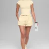 High-Waist Socialite Shorts – Candlelight Yellow