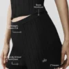 High-Waist Sunlit Shorts – svart