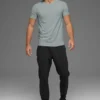 Idol T-skjorte med rund hals og korte ermer – Lunar Grey