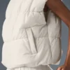 Incline puffervest – elfenben