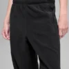 Joggebukse i polarfleece med High-Waist – svart