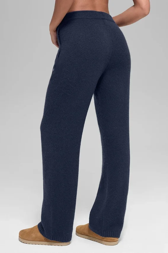 Joggebukser i ull og kashmir fra New Class – Navy