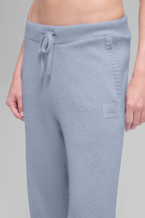 Joggebukser i ull og kashmir «New Class» – Winter Frost