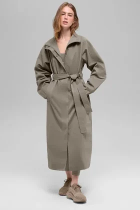 Journey-trenchcoat – lys kakao