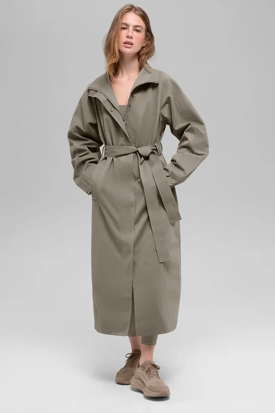 Journey-trenchcoat – lys kakao