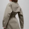 Journey-trenchcoat – lys kakao
