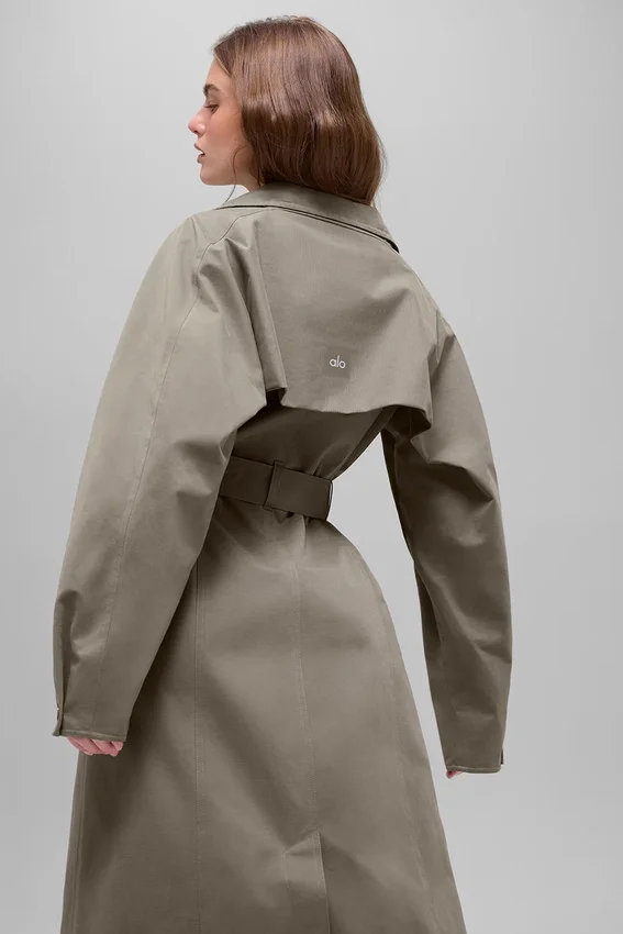 Journey-trenchcoat – lys kakao