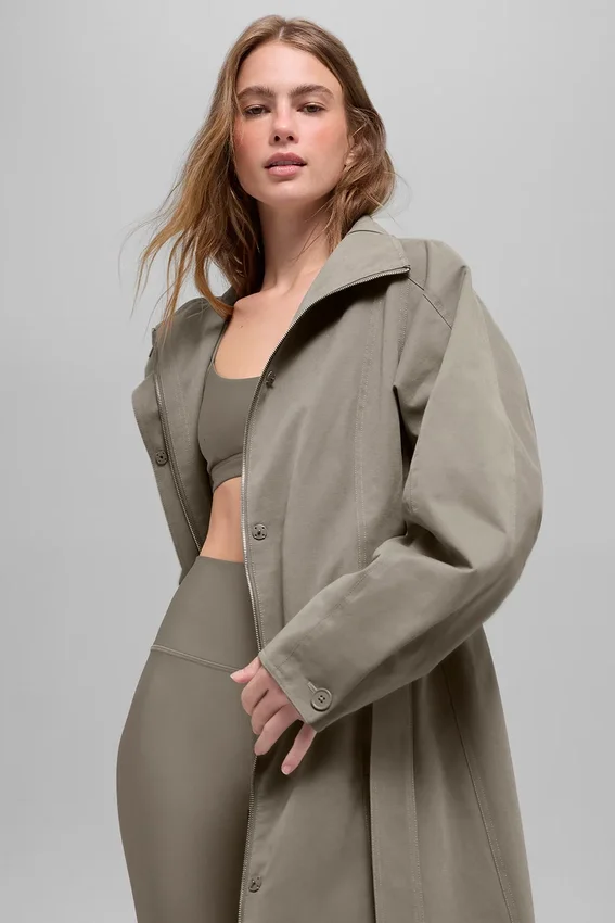 Journey-trenchcoat – lys kakao