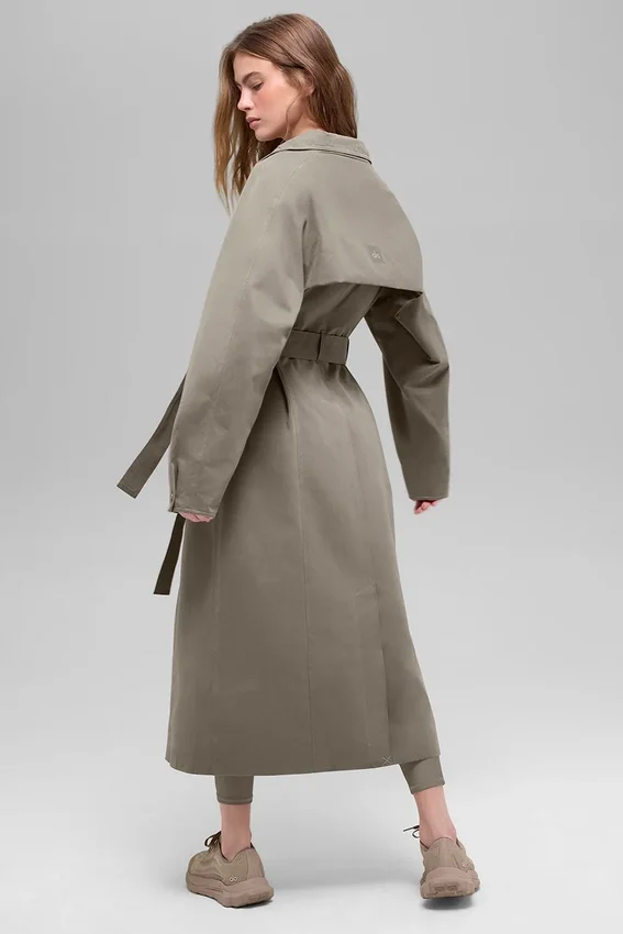 Journey-trenchcoat – lys kakao