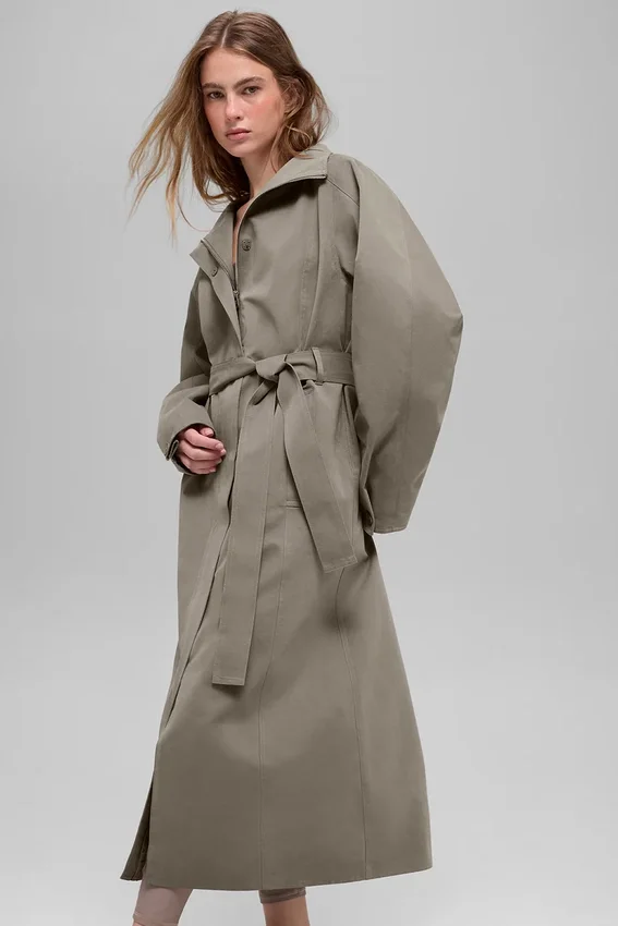 Journey-trenchcoat – lys kakao